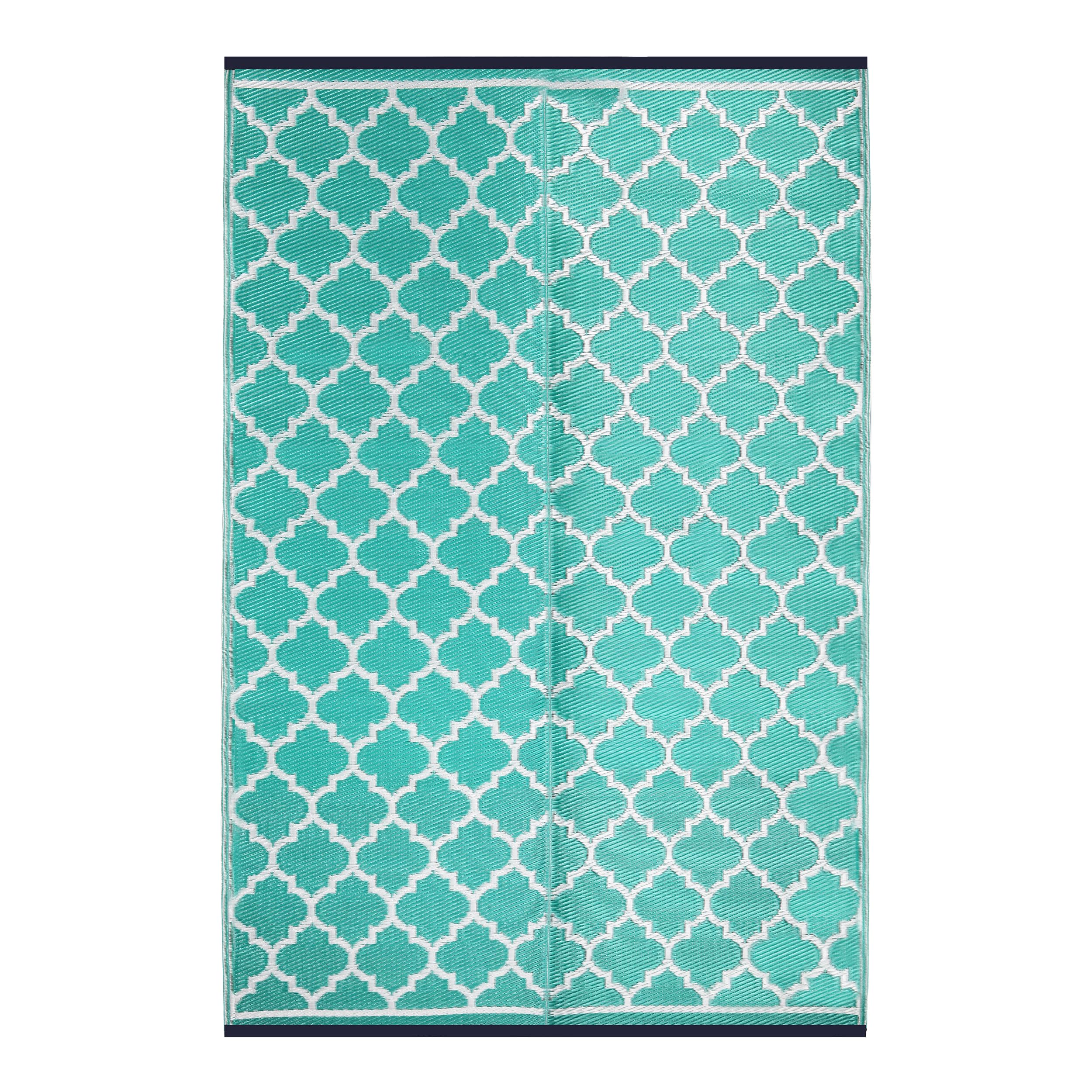 Sapana Carpet-Mats Chatai Mats for Home Multipurpose Foldable Reversible Rectangular Plastic Mat for Floor, Sleeping, Travel, Outdoor GM-64 Green & White 4 x 6 Feet (L 180 cm X W 120 cm,Polypropylene)-image-9