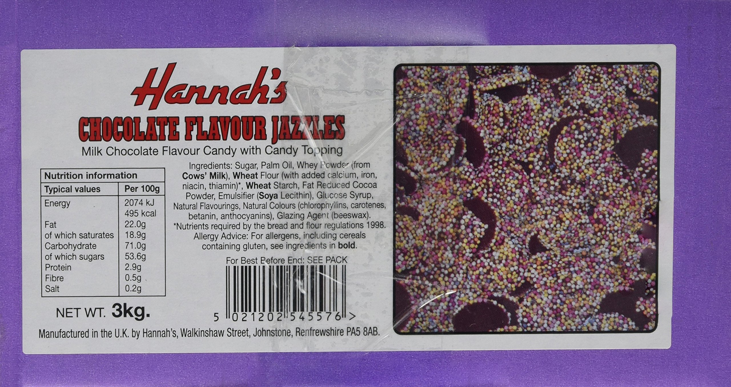 Hannahs Bulk Standard Milk Jazzies 3 kg