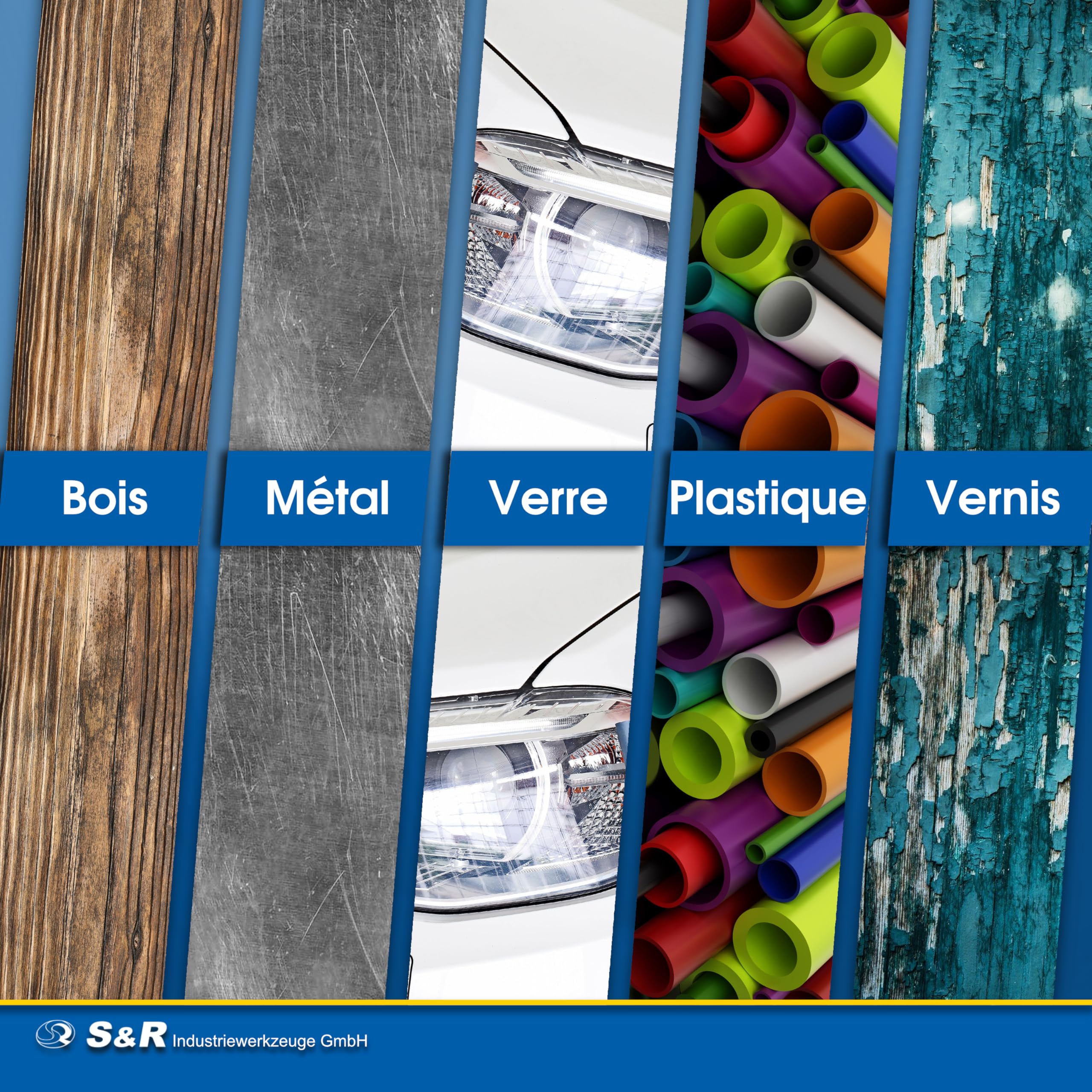 Lot De 60 Papiers Abrasifs Professionnels - Grains 80 à 3000 - Pour Ponçage à Sec Ou à L'eau - Bois, Métal, Voiture, Pierre - 8
