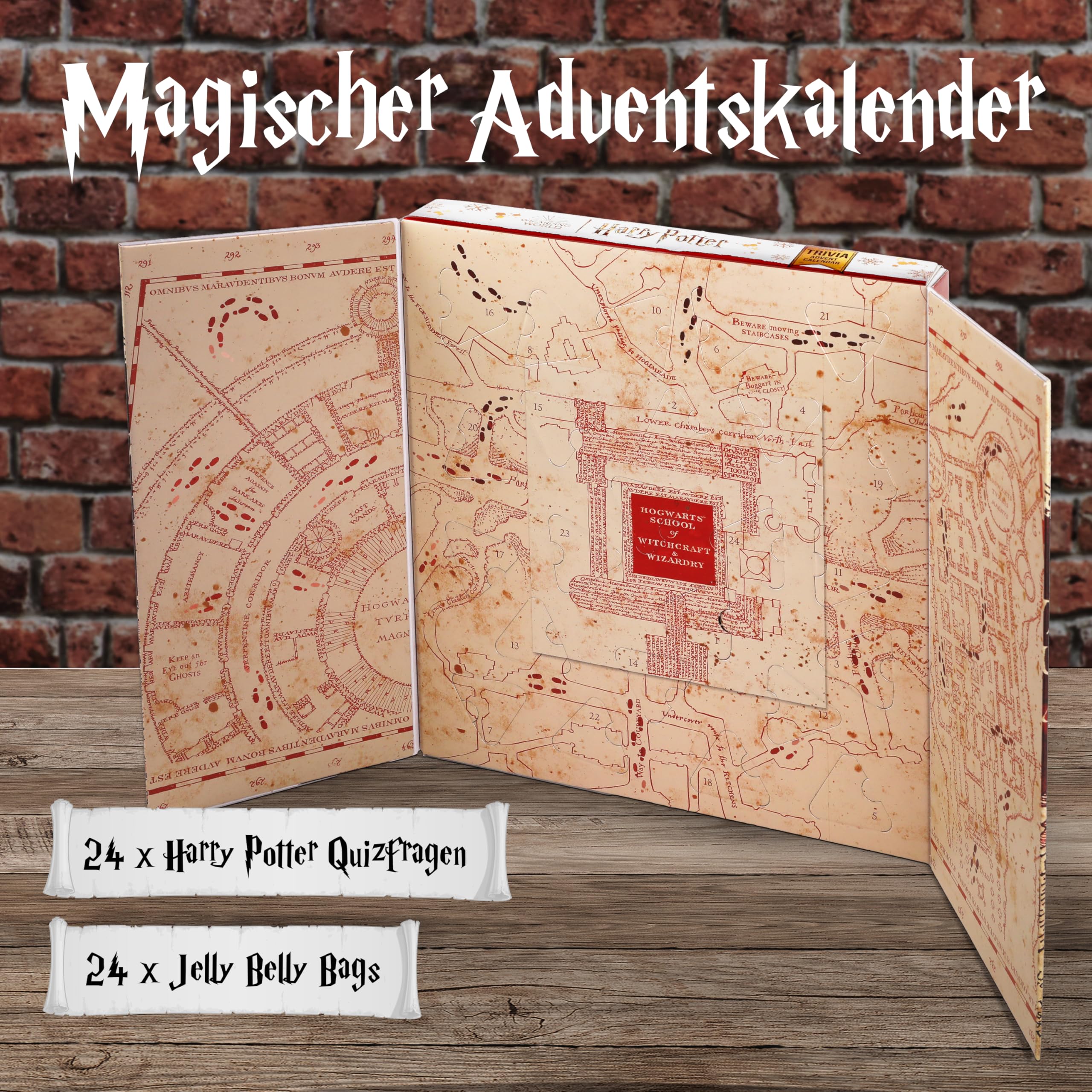 Calendario de Adviento Harry Potter 24 JellyBelly 192 g Edición Limitada