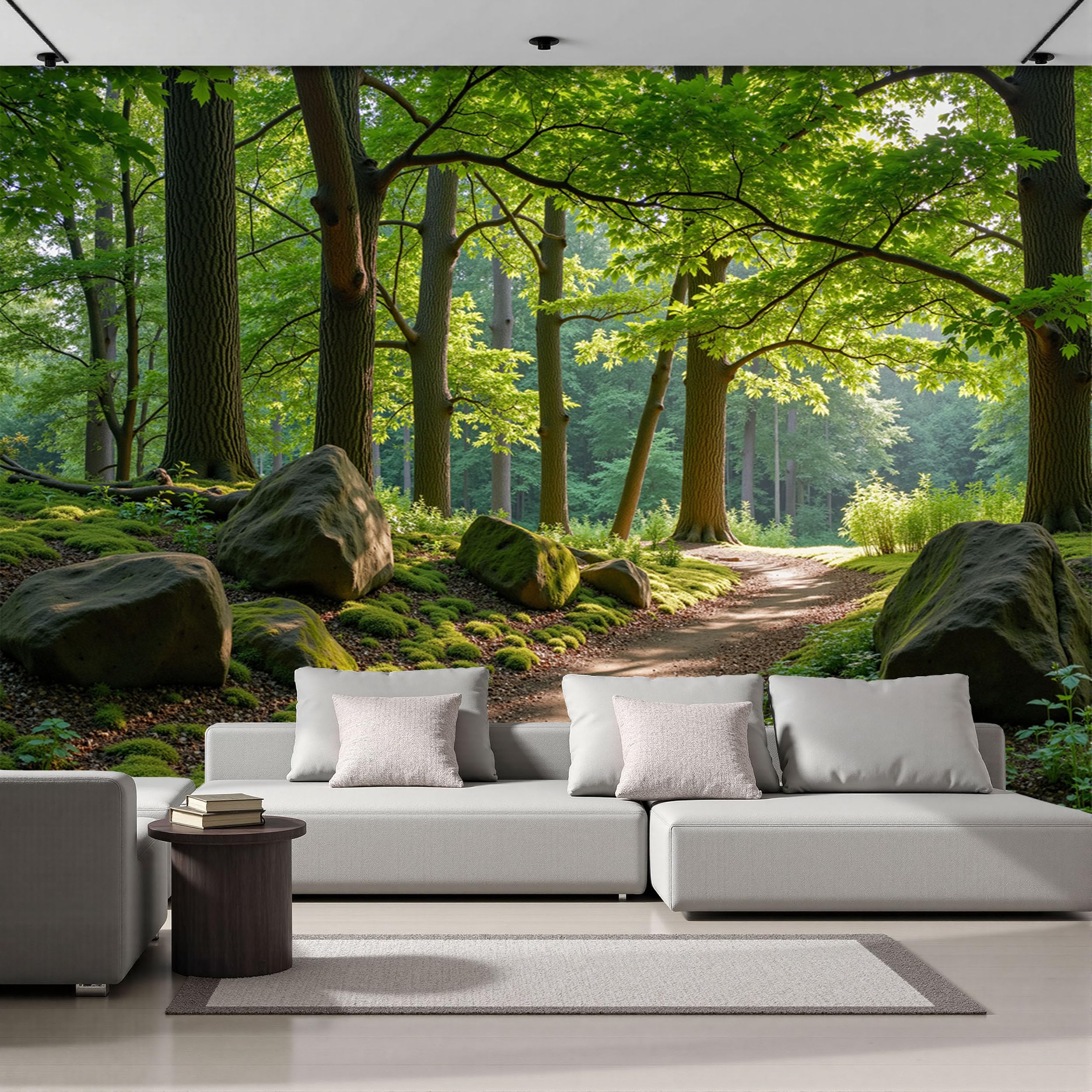 Papier peint panoramique paysages naturels soie 400x280cm pour décoration chambre enfant