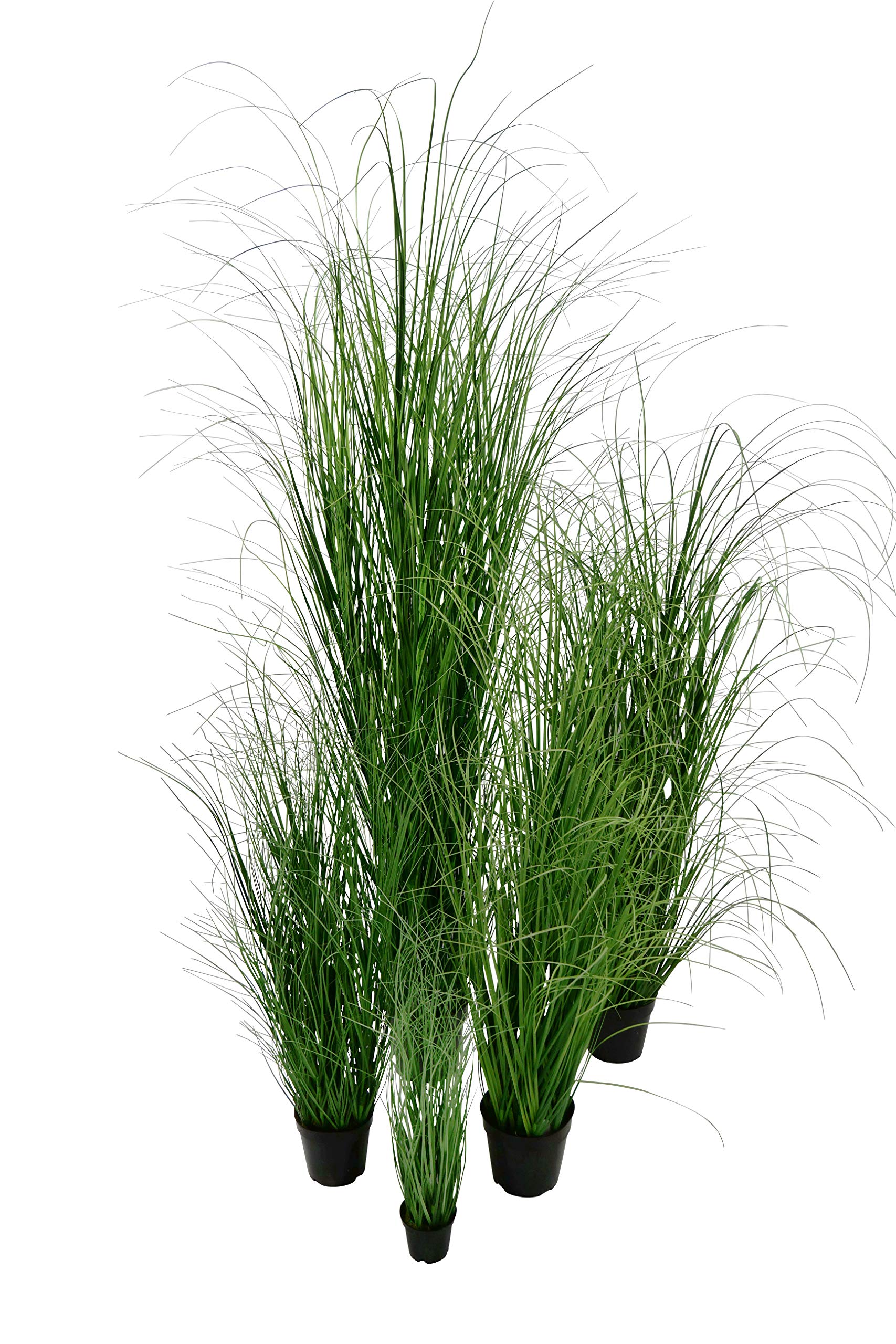 Dekogras im Topf - Künstlich & Naturgetreu - Groß: 150cm - Gras / Grasbüschel / Grasbusch / Grasbündel / Ziegras / Ufergras / Kunstgras getopft - Zeitlose Dekoration - Dekobündel für Bodenvase