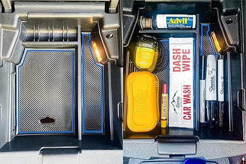 Miniatura 7 de TACOBRO Organizador de consola central compatible con Chevy Traverse 2018 2019 2020 2021 2022 2023 accesorios bandeja de inserción del reposabrazos