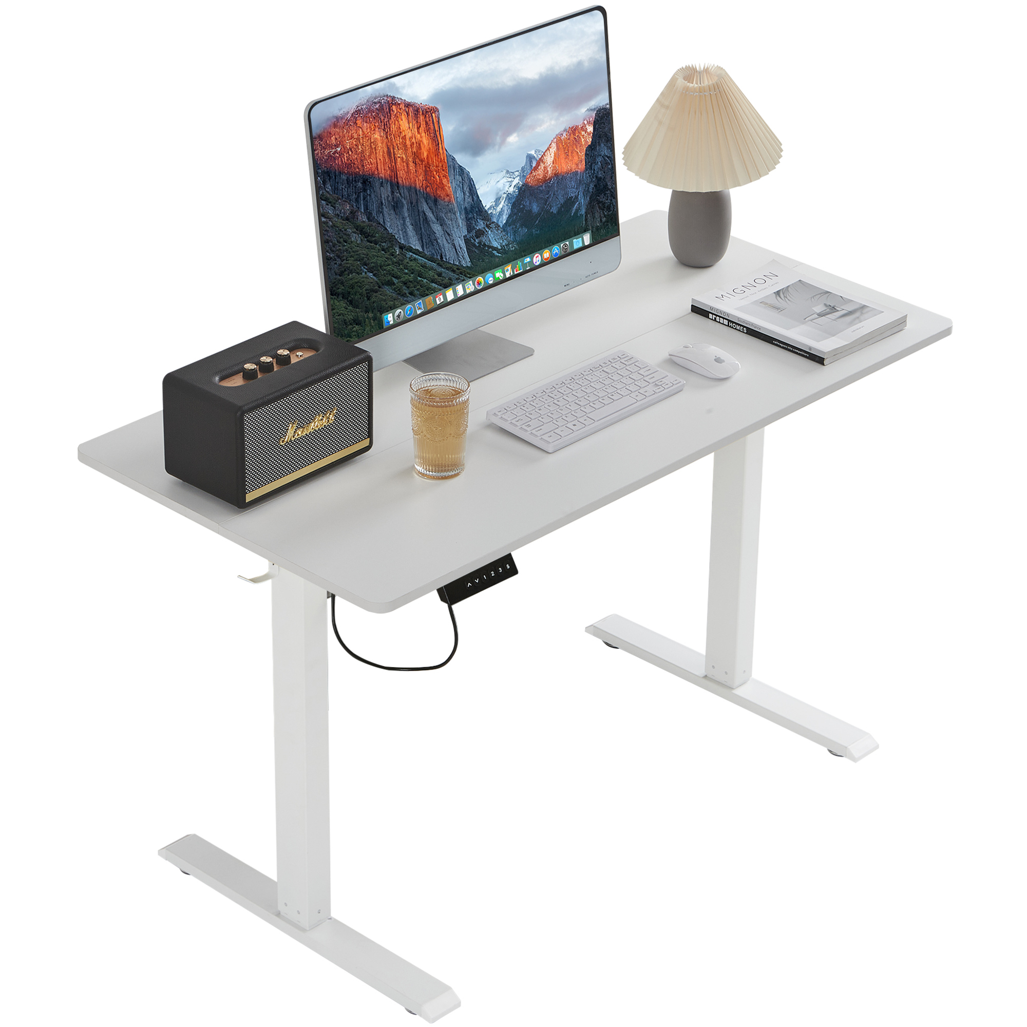 VECELO 昇降式デスク 電動 幅120×奥行60×高さ70.5-113cm Amazon.co.jp: VECELO 昇降式デスク 電動 スタンディングデスク