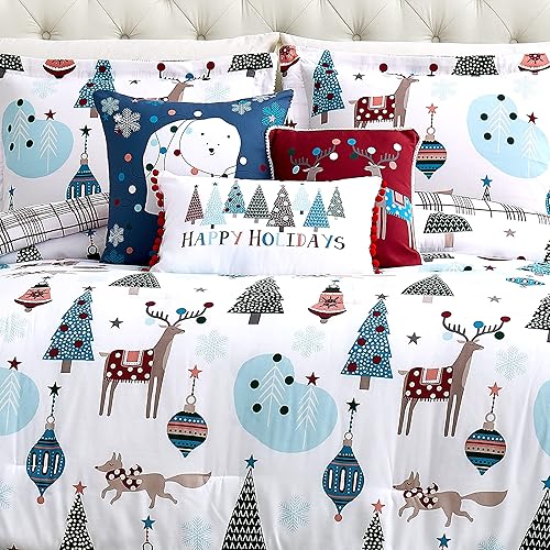 Miniatura 4 de Southshore Fine Living, Inc. Winter Wonderland - Juego de ropa de cama suave de 6 piezas con almohadas y fundas de almohada, tamaño matrimonialqueen