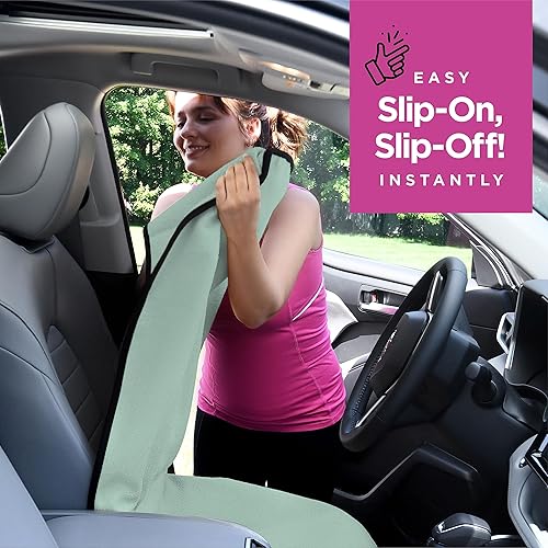 Miniatura 4 de lebogner Funda de asiento impermeable, toalla de sudoración para entrenamiento después del gimnasio, correr, nadar, playa y senderismo, ajuste