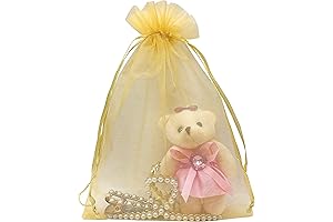 Gold Organza Gift Bags