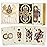 WJPC Gold Cold Foil Golden Edge Playing Cards,Flower-Cut Playing Cards,Historical Elements of Ancient Egypt, Deck of Cards Game and Party Gift Poker Cards (Egypt)