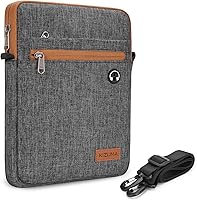 Vista 8 de KIZUNA Funda para tablet de 10 pulgadas, resistente al agua para iPad Pro/Surface Go 3/10.5" Galaxy Tab A, color negro