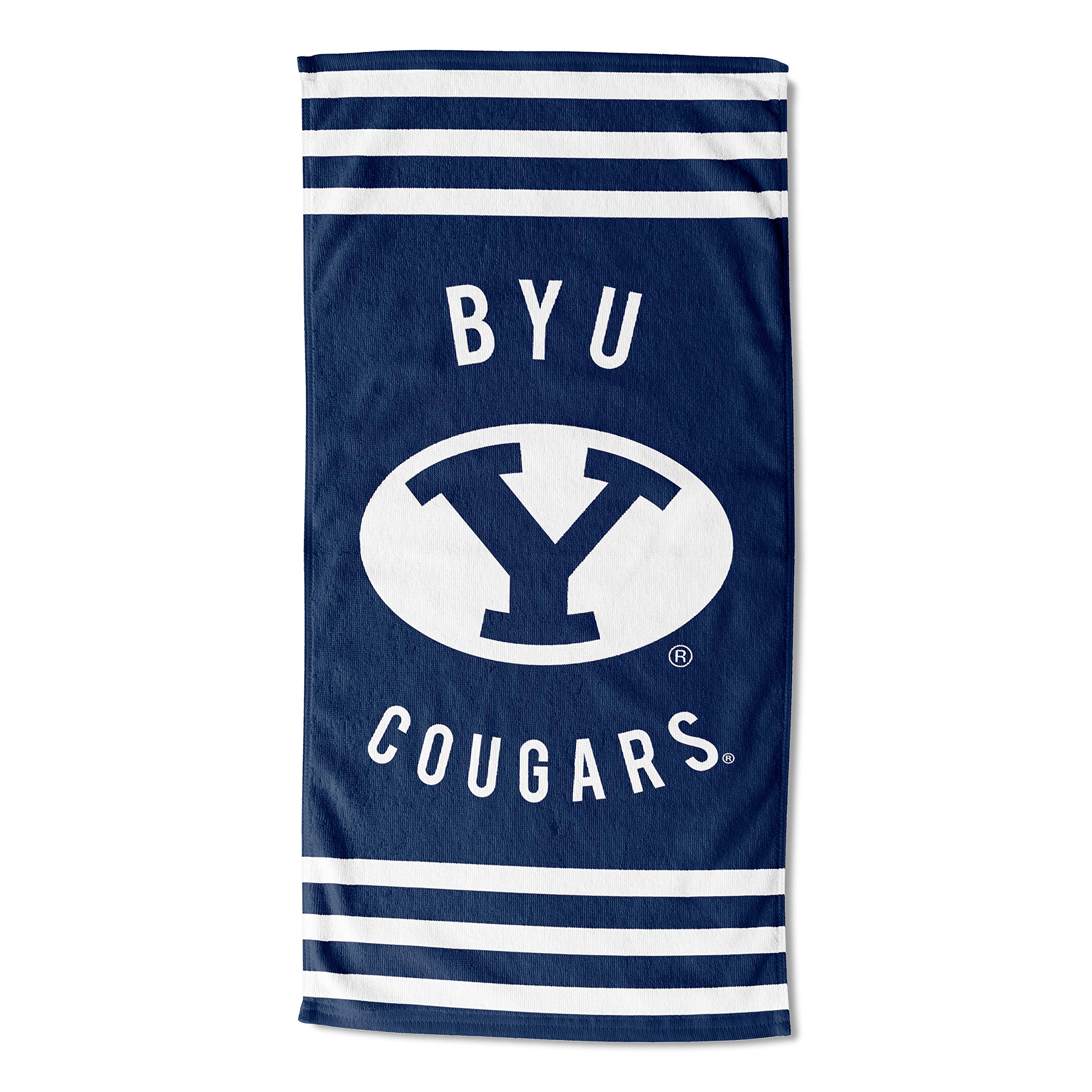 Northwest NCAA BYU Cougars Unisex-Adult Beach Towel, 30" x 60", Stripes