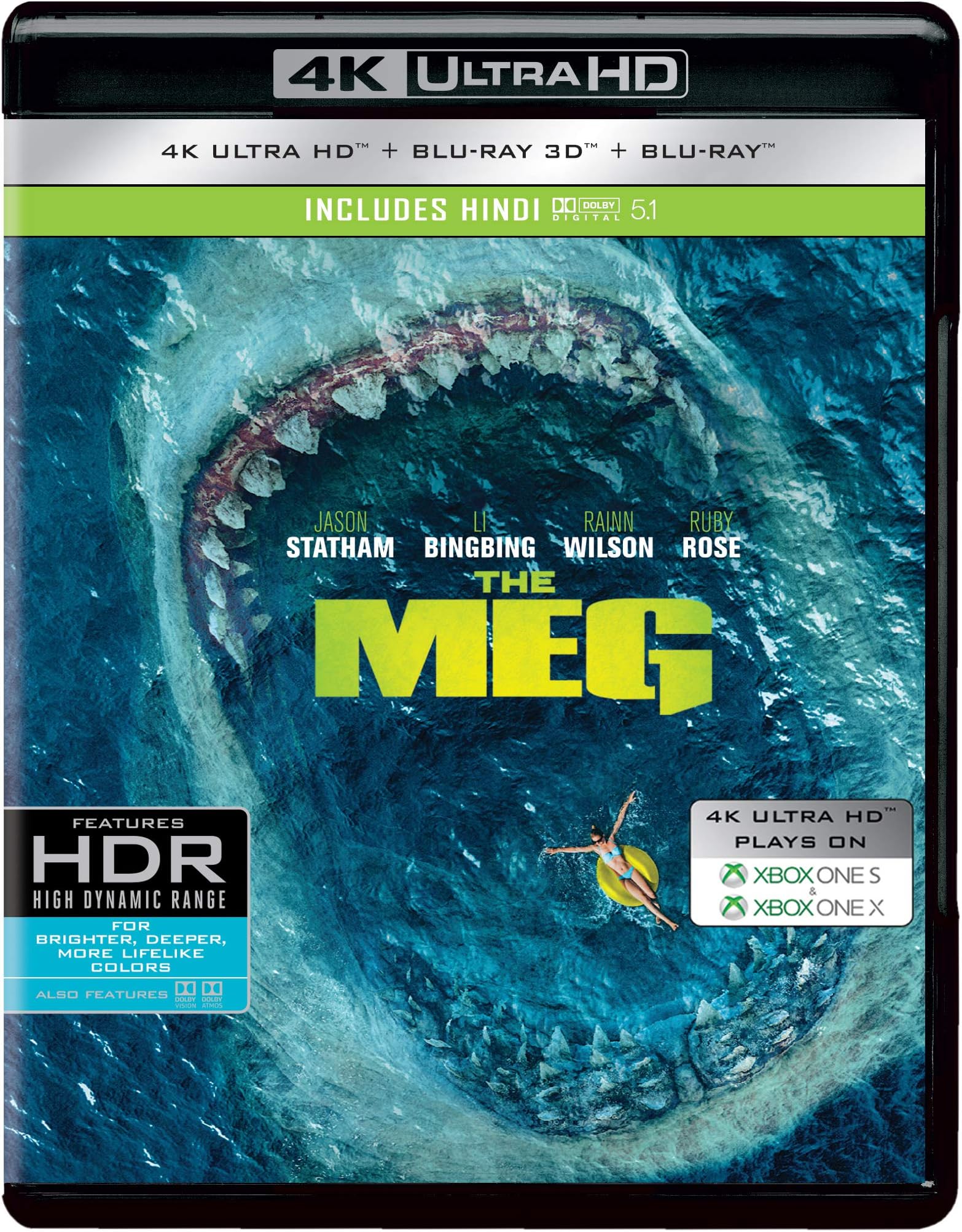 The Meg (4K UHD + Blu-ray 3D + Blu-ray)