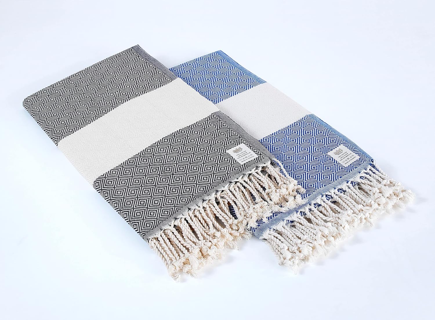 Amazon.com: (SET OF 2) Turkish Beach Peshtemal & Towel for Adults - 100 ...