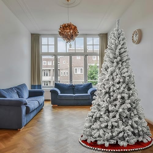 Miniatura 2 de National Tree Company First Traditions Árbol de Navidad de acacia flocado 75 pies