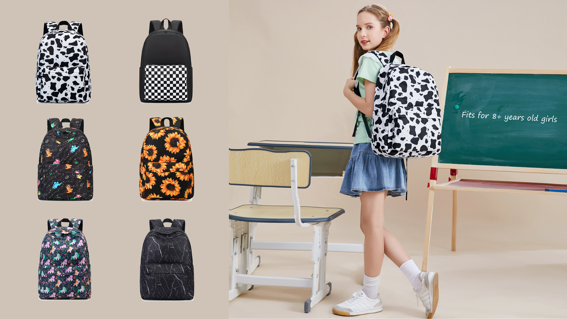 Sac À Dos Décontracté À Motif À Carreaux À La Mode Sac D'école Étanche