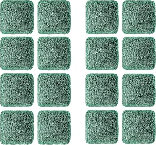 16-Pack Individually Wrapped Green Stainless Steel Soap Pads | Reusable Steel Wool Soap Pads | Leak-Proof Scouring Pads Metal Scrubber