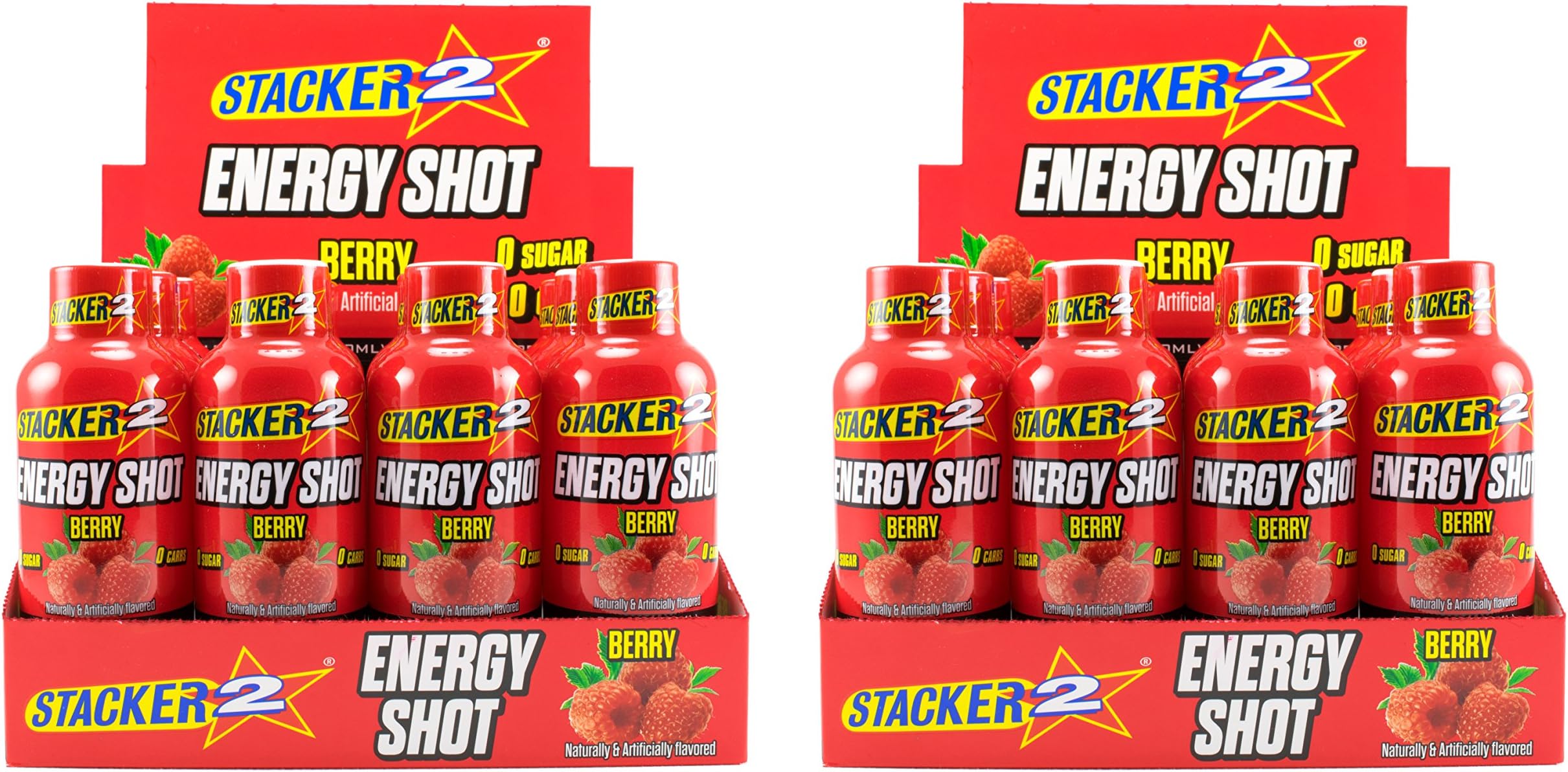 STACKER 2Energy Shots, Berry, 24 Shots 2oz. Bottle