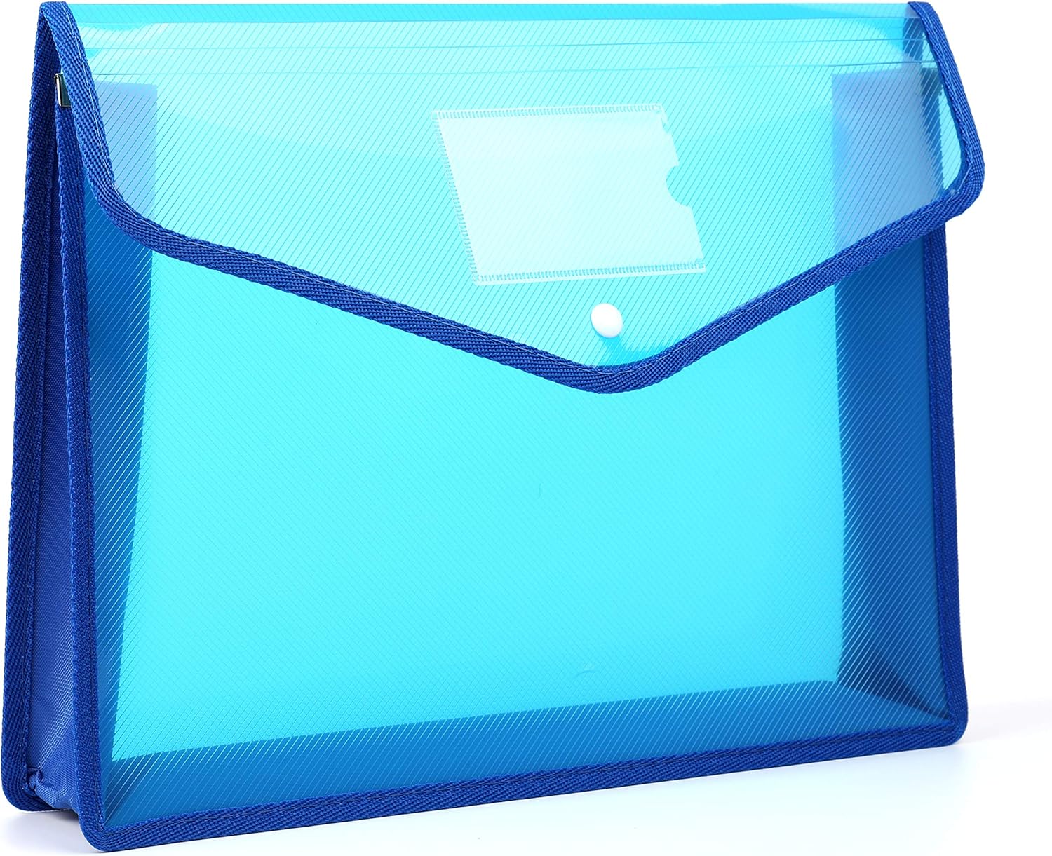 Fasmov 7 Pack A4 Plastic Wallet Folder Envelope,Waterproof Poly Envelope Plastic File Wallet Document Folder with Button Closure for School Home Work Office Organization : Office Products