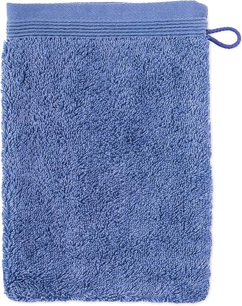 möve 017258775-020015-410 gant de lavage, 100% Coton, Cornflower, 15 x 20 cm - 1