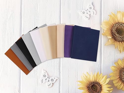 Vista 54 de Craftido -25 opciones: paquetes de tela de acolchado 100% algodón, 10 cuartos gruesos de 18 x 21 pulgadas, peso mediano de 5.2 onzas