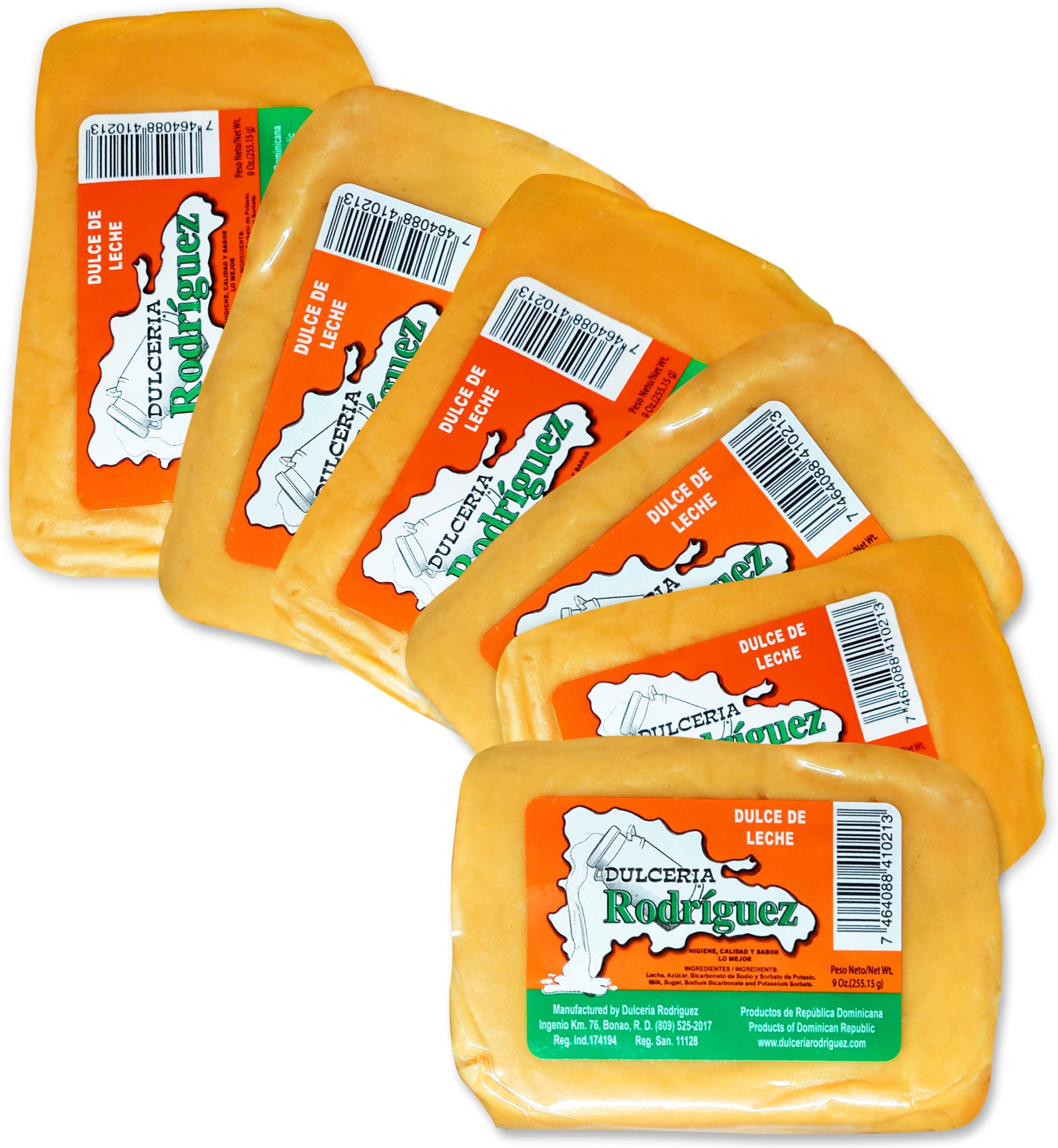 Dominican Dessert Milk Fudge Sweet Dulce De Leche 6 Pack