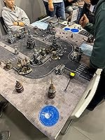 Vista 6 de Warzone Studio Alfombrilla de batalla de goma de doble cara de 4 x 4 pies: incorporación + Tempedus + bolsa