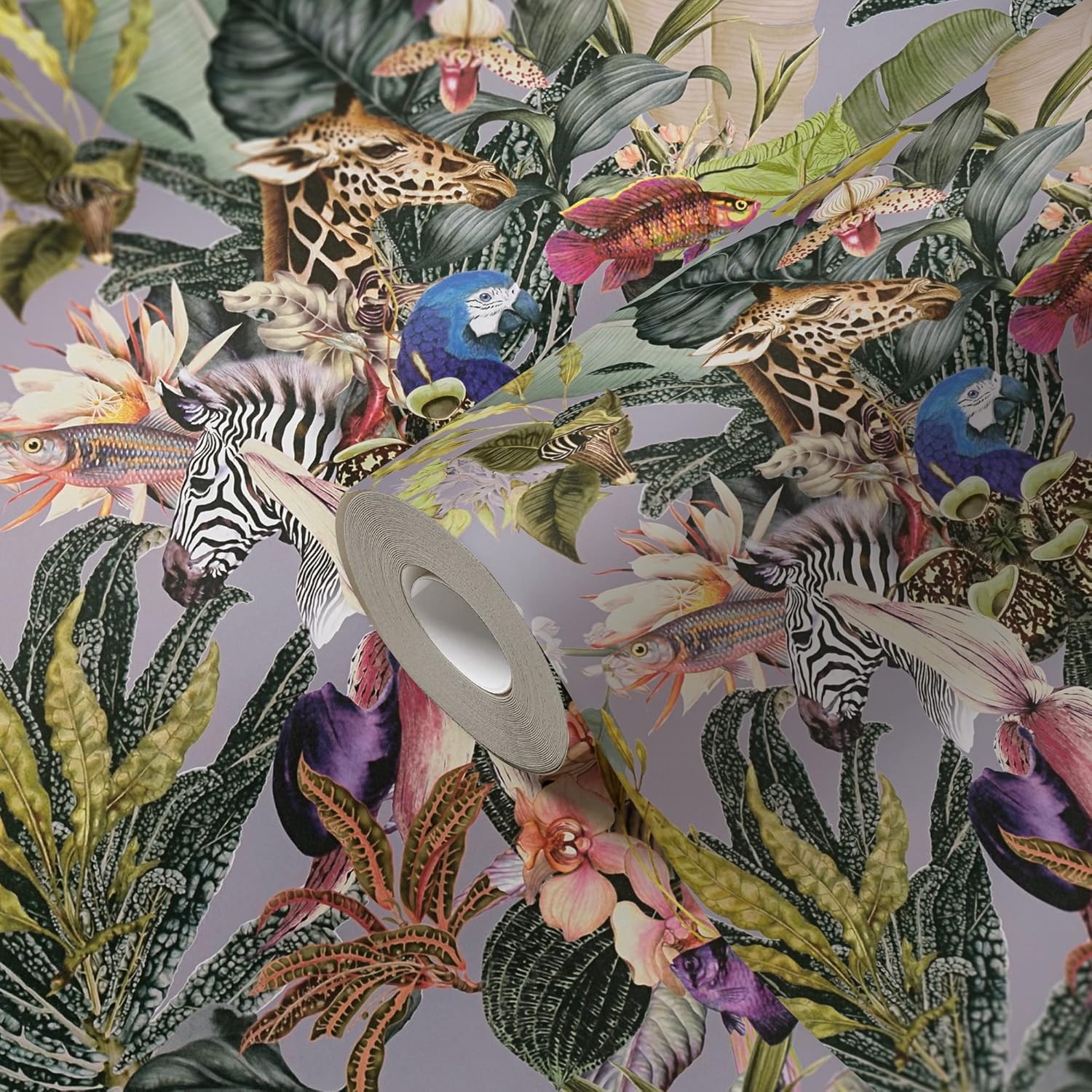 A.S. Création Floral Wallpaper Dream Flowery Non-Woven Wallpaper 10.05 m x 0.53 m Green Grey Yellow Made in Germany 381762 381762