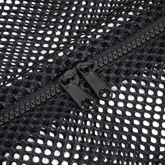 Champion Sports Mesh Duffle Bag Oversized Breathable Gear Bag with Zipper & Shoulder Strap for Sports, Gym & Travel