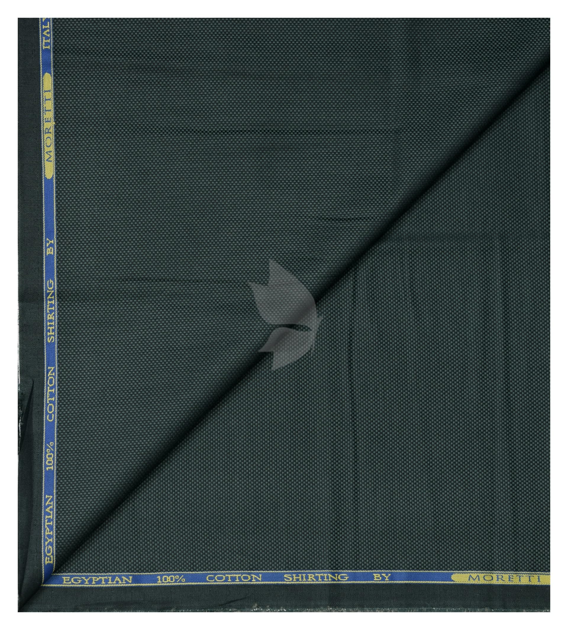 J.Hampstead Moretti Premium Egyptian Collection with 100% Giza Cotton Green colour Jacquard Pattern Unstitched Shirt Fabric of 1.6 mts / VV2390I-image-48