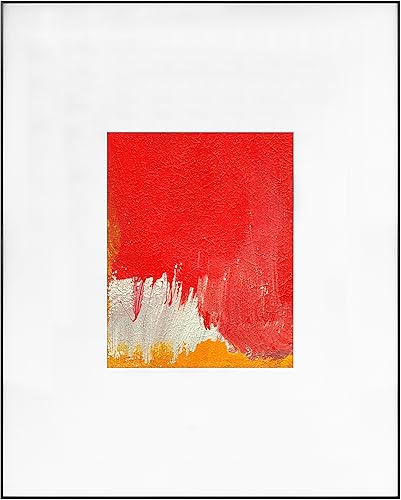 Miniatura 2 de MCS Framatic Fineline Marco de aluminio, negro, 16 x 20 pulgadas mate a 8 x 10 pulgadas, individual