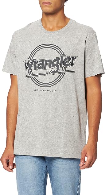 Wrangler Men's Round Logo Tee T-Shirt 