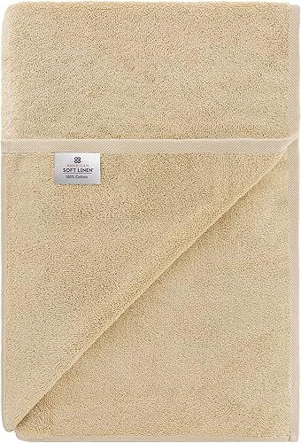 Miniatura 86 de American Soft Linen - Juego de 4 toallas de baño, 100% de algodón turco de 27 x 54 pulgadas, toallas de baño extragrandes, toallas para ducha