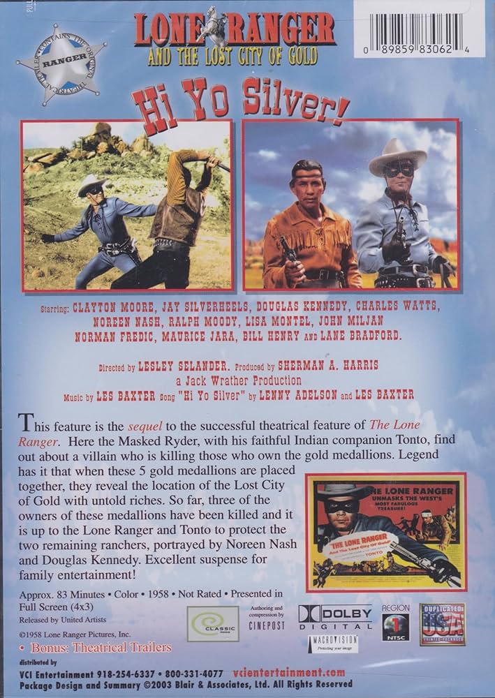 Amazon.com: The Lone Ranger and the Lost City Of Gold [DVD