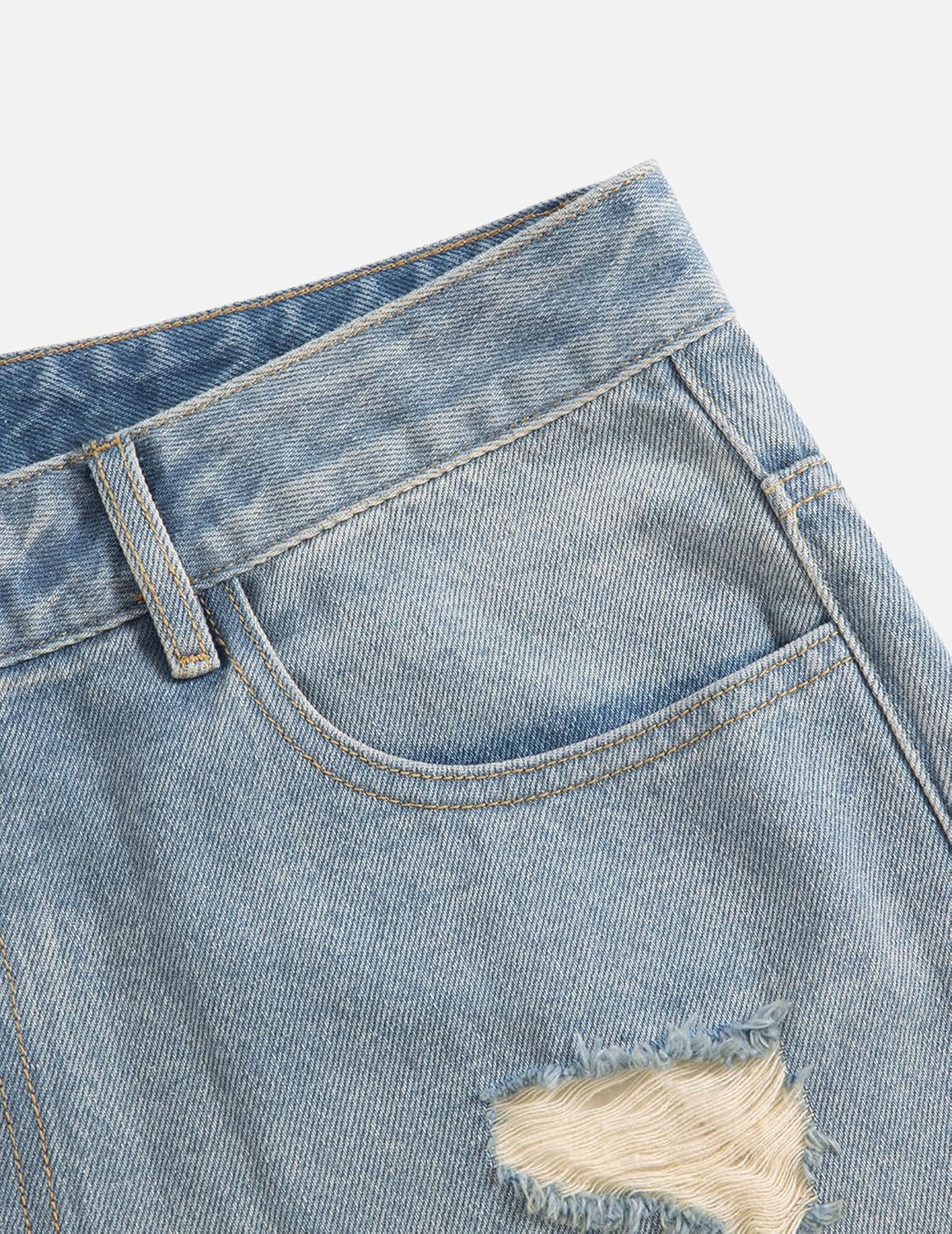 Aelfric Eden Rhinestone Wide Leg Jeans High Waisted Loose Streetwear Straight Baggy Denim Pants Vintage Y2K Trousers - Image 4