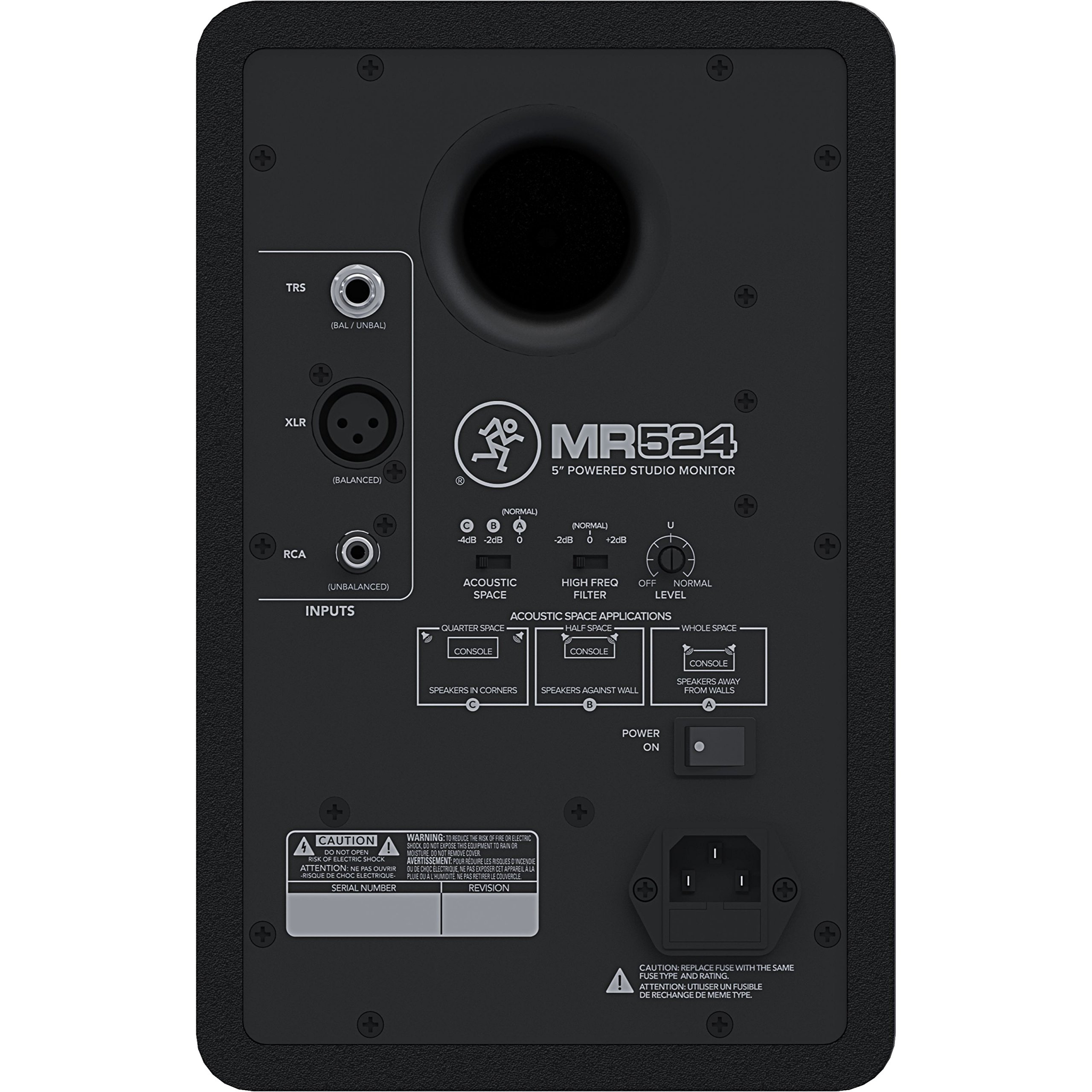 Mackie MR524 5.25” Powered Studio Monitor, Schwarz