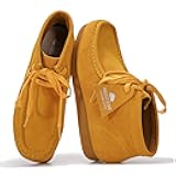 Genuine Leather Ankle Boots for Women - Lightweight & Non Slip Womens Shoes - Memory Foam Insole Chukka Boots - Water Resistant Fashion Shoes for Women 2025 (Wally Boot)