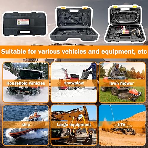 Miniatura 7 de Juego de bomba de transferencia de combustible de 12 V, bomba de transferencia de gasolina de 80 W que mueve 120 galones de gas o diésel por hora