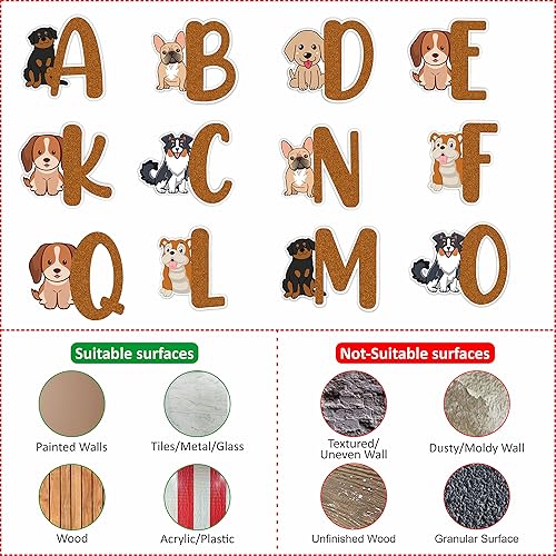 Miniatura 6 de Seyal Pegatina de pared con alfabeto de cachorro A-Z