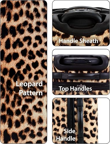 Miniatura 6 de Rockland - Equipaje Safari con carcasa rígida y ruedas, Leopard), F196-LEOPARD