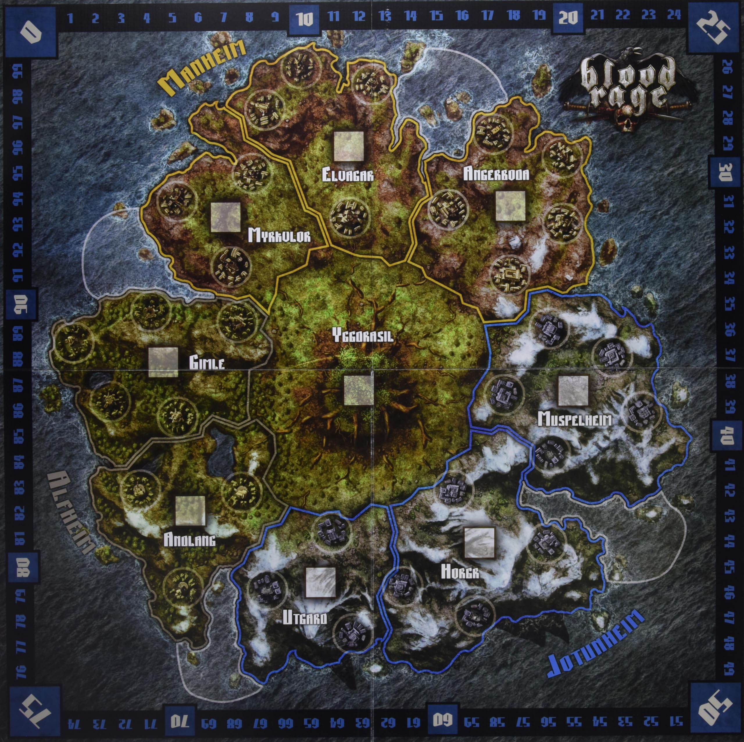 Edge | Blood Rage | Juego de Mesa | A Partir de 14 | 2 a 4 Jugadores | 60 a 90 Minutos
