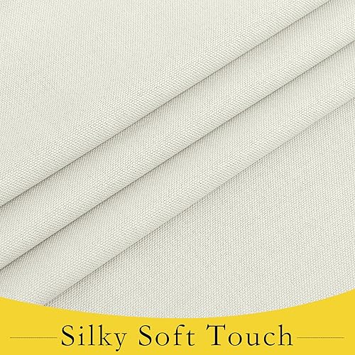 Miniatura 5 de NICETOWN Cortinas de lino sintético para puerta francesa, cortinas de puerta para ventana de puerta, persiana opaca para puerta de cristal,