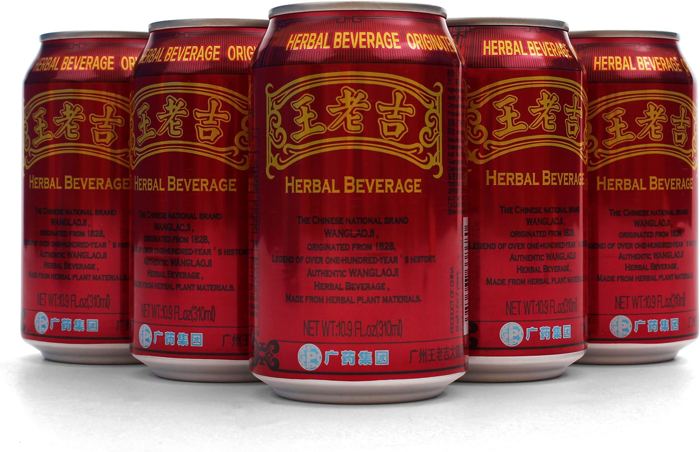 Wangloaji Herbal Tea - Chinese Herbal Tea - China's Best Herbal Tea - Wang Lao Ji Cooling Tea/Liangcha, 6 cans