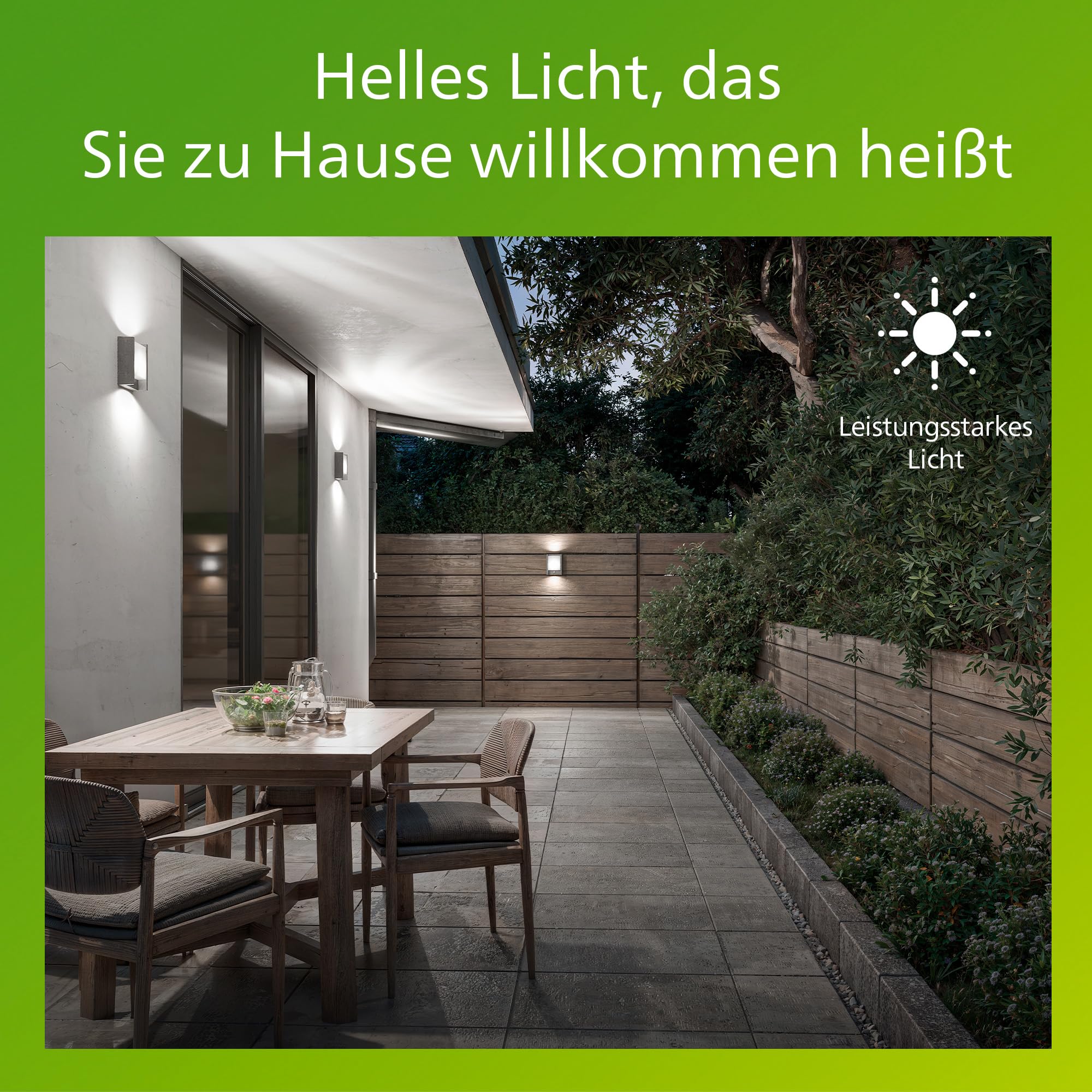 PHILIPS Arbour LED-Wandleuchte, Außenleuchte mit Bewegungsmelder, Außenbeleuchtung, 6 W, 750 lm, 4.000 K Kaltweißes Licht, IP44-Wetterfest, Integrierte LED, Langlebig, Anthrazitgrau