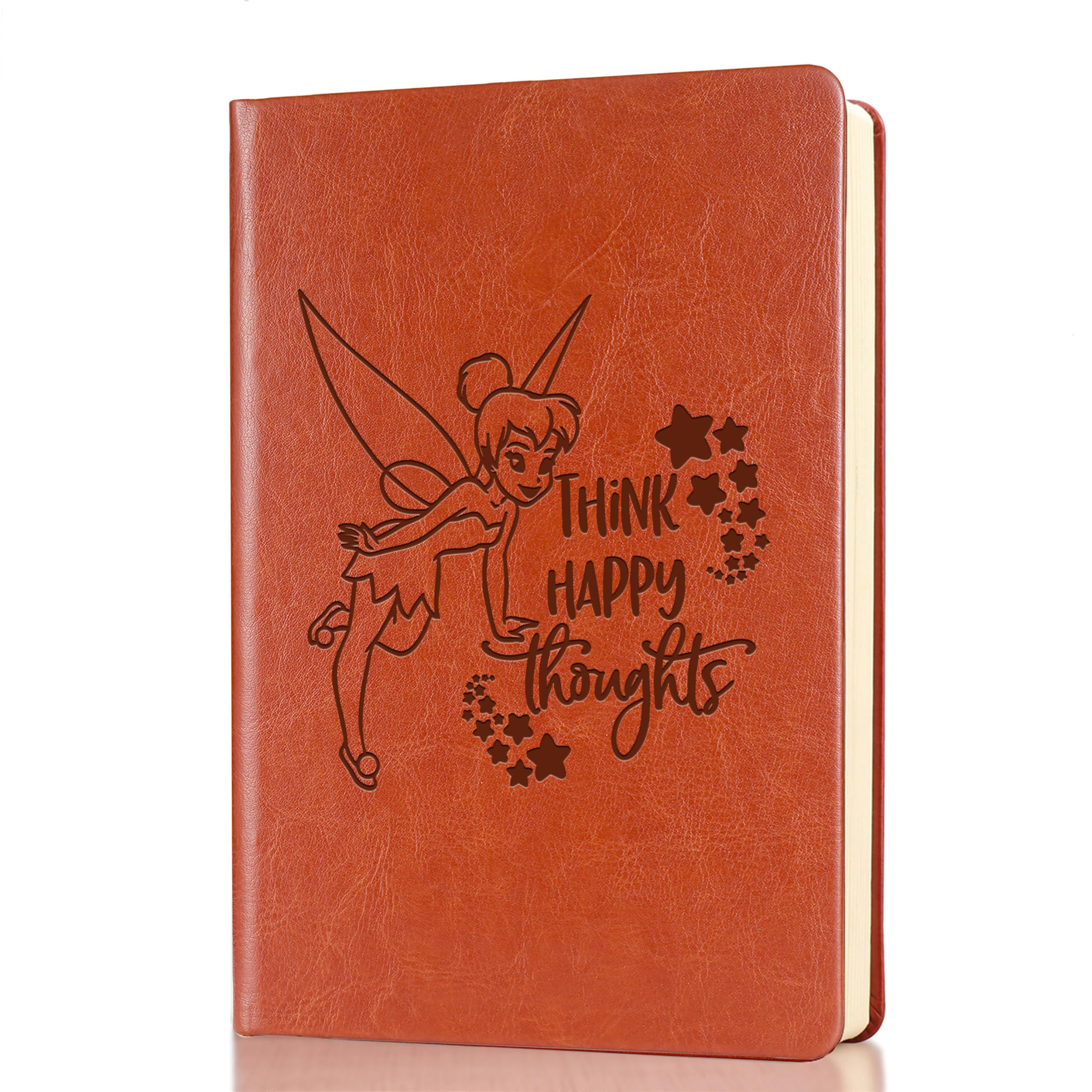 WHLBHG Fairy Magic Hardcover Journal A5 Faux Leather Notebook Pixie Inspired Diary for Work Writing Travel School Journal Notebook for Women Fantasy