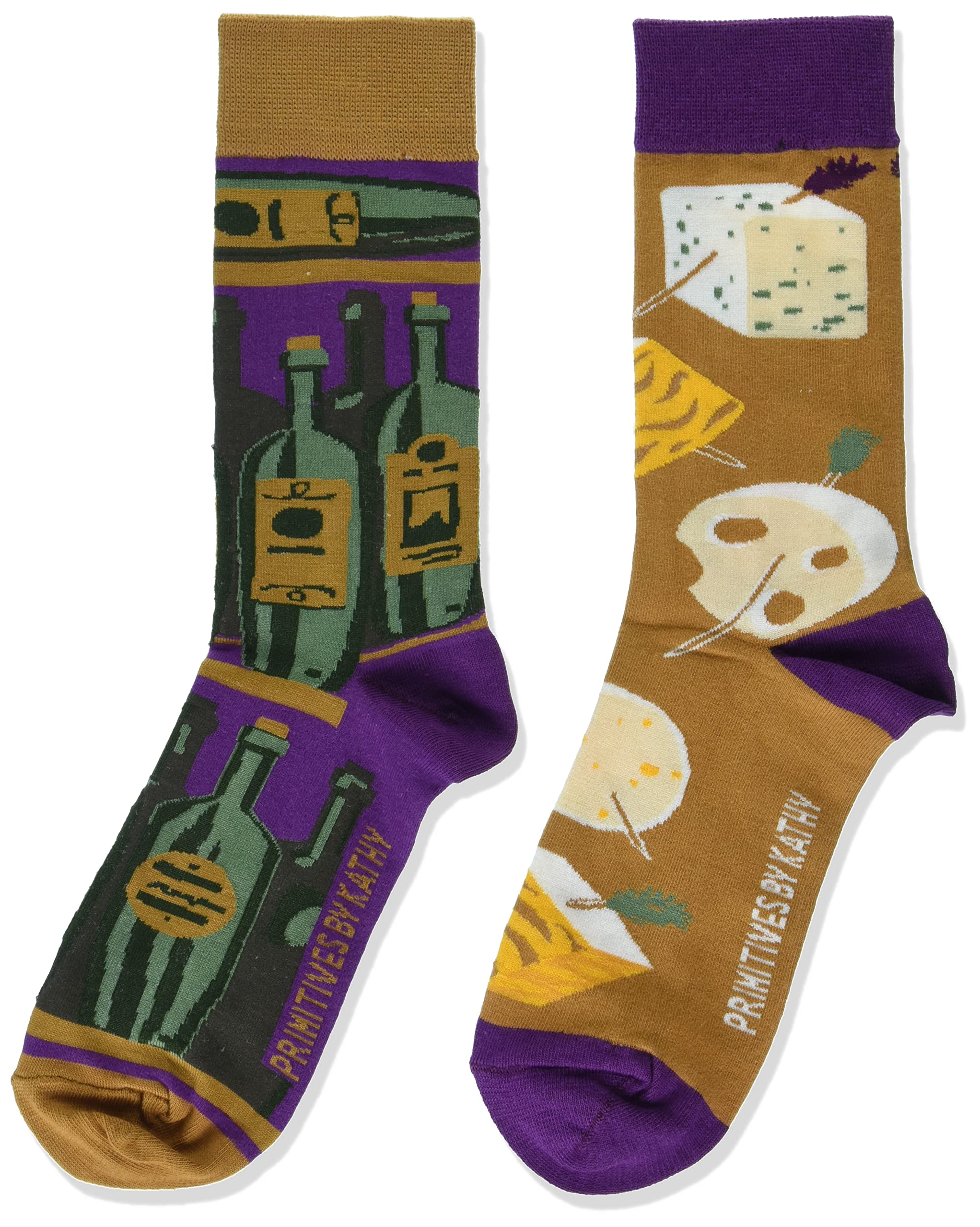 Chaussettes Primitives by Kathy multicolores une idée cadeau originale et mixte
