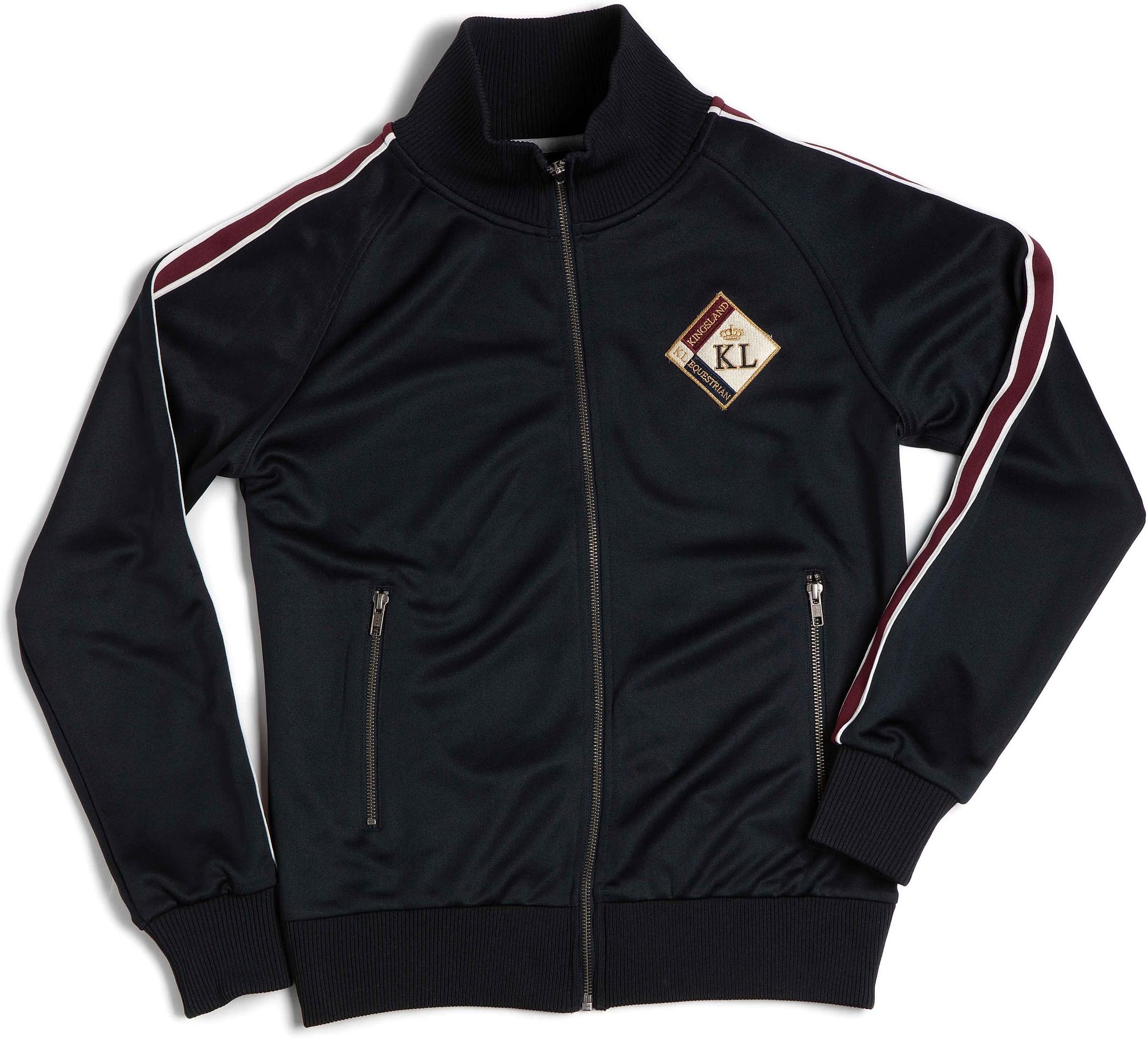 Bishop Unisex Track Sweat Jacket-Navy- L