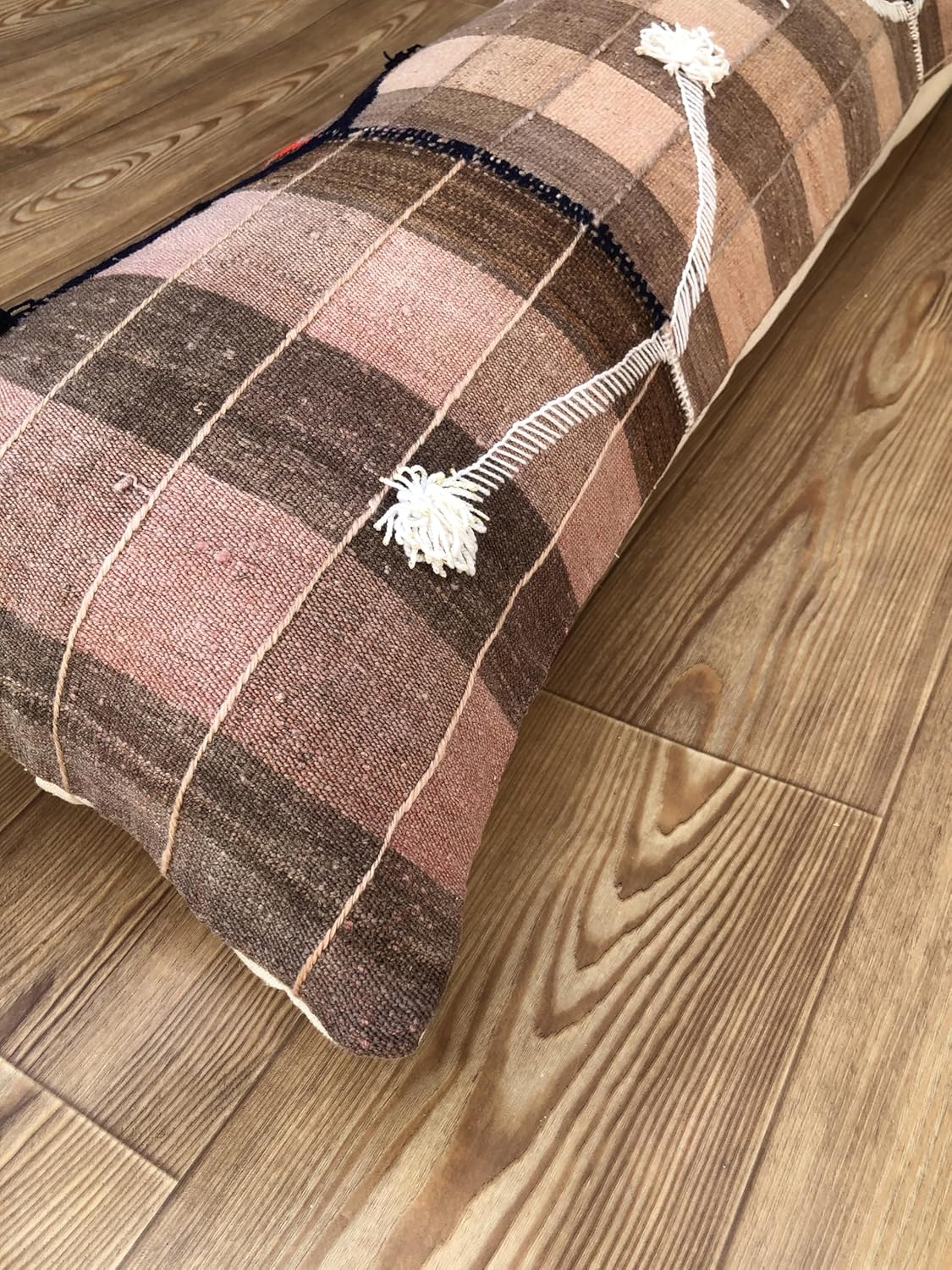 Turkish Lumbar Cover Kilim, Turkish Kilim Pillow Cover