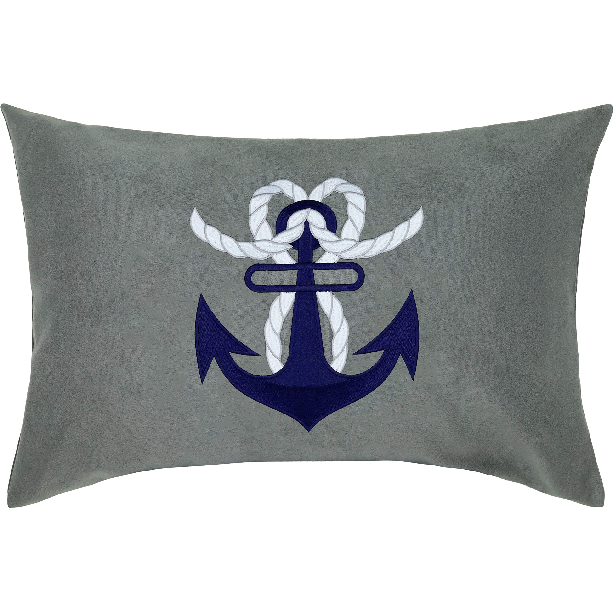 Coussin bleu marine ancre marine 40 x 60 cm pour remplacer vos oreillers plats
