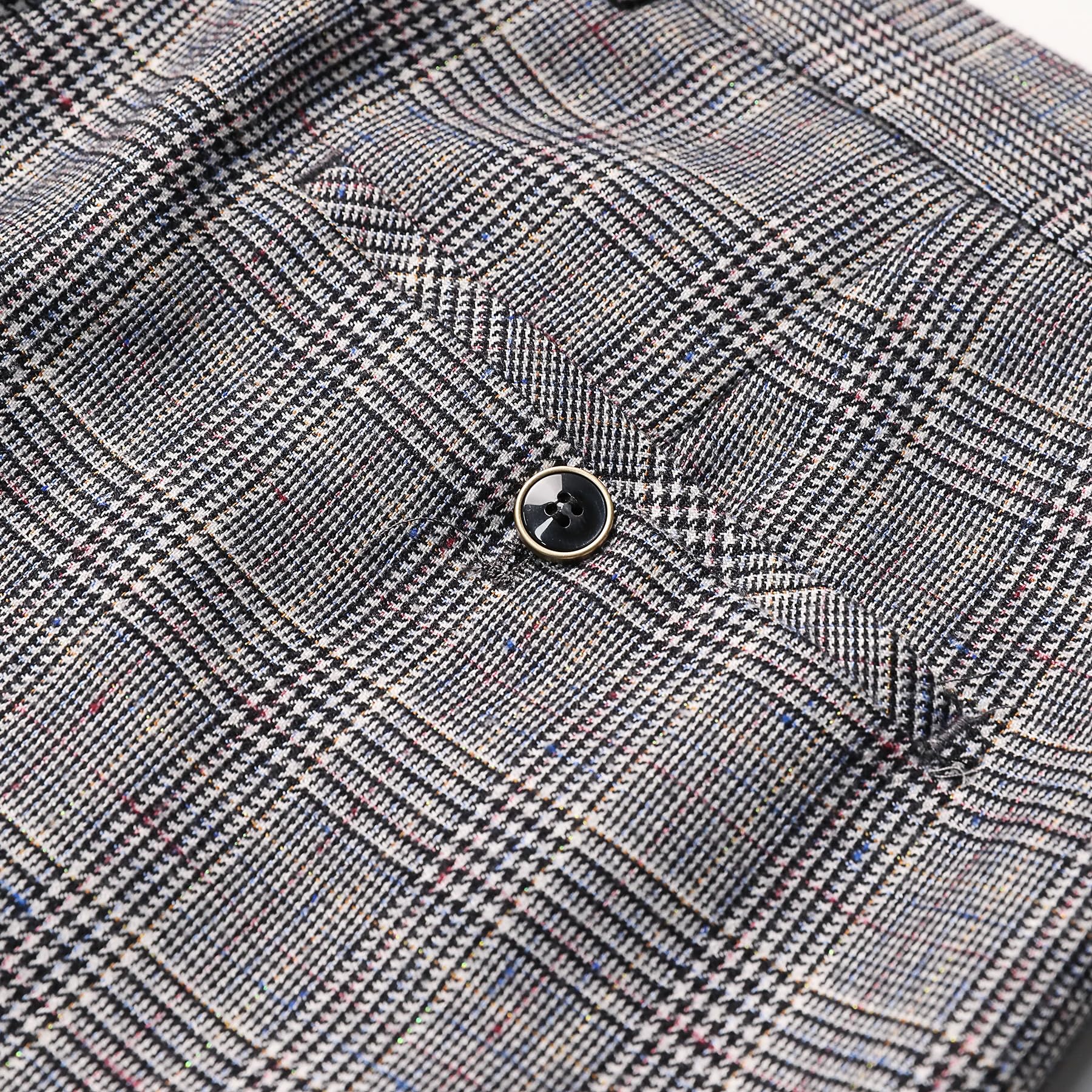 Allthemen Abiti da Uomo 2 Pezzi Plaid Suit Eleganti Blazer Pantaloni Business Casual Giacche per Matrimonio d'Affari