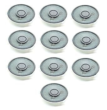 INVENTO 10Pcs 8 Ohm 0.5W Small MINI speaker 40x10mm Stereo Audio Speaker For DIY