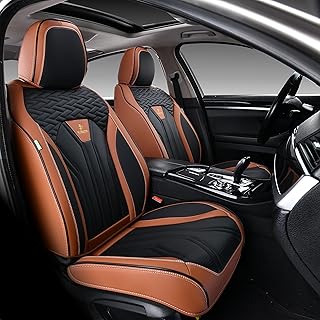 FLORICH Seat Covers for Cars, Waterproof Seat Covers, Leather Car Seat Covers 2 Pack,